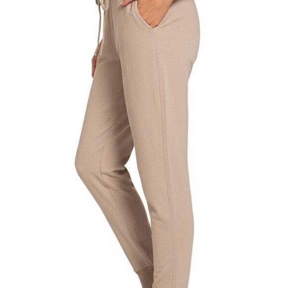 Zenana Drawstring Cotton Joggers with Pockets - Picture 3 of 3